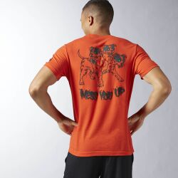 REEBOK Pánské tričko CROSSFIT ATHENA - oranžové