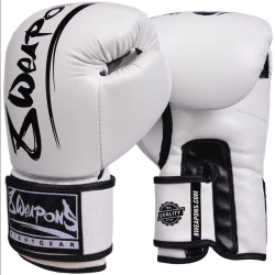 8 WEAPONS Boxerské rukavice Unlimited - bílo/černé
